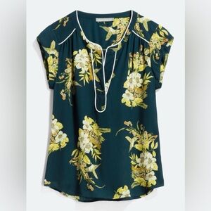 🟢 BEAUTIFUL DANIEL RAINN TEAL COLORED SLEEVELESS BLOUSE - NEVER WORN - SIZE MED